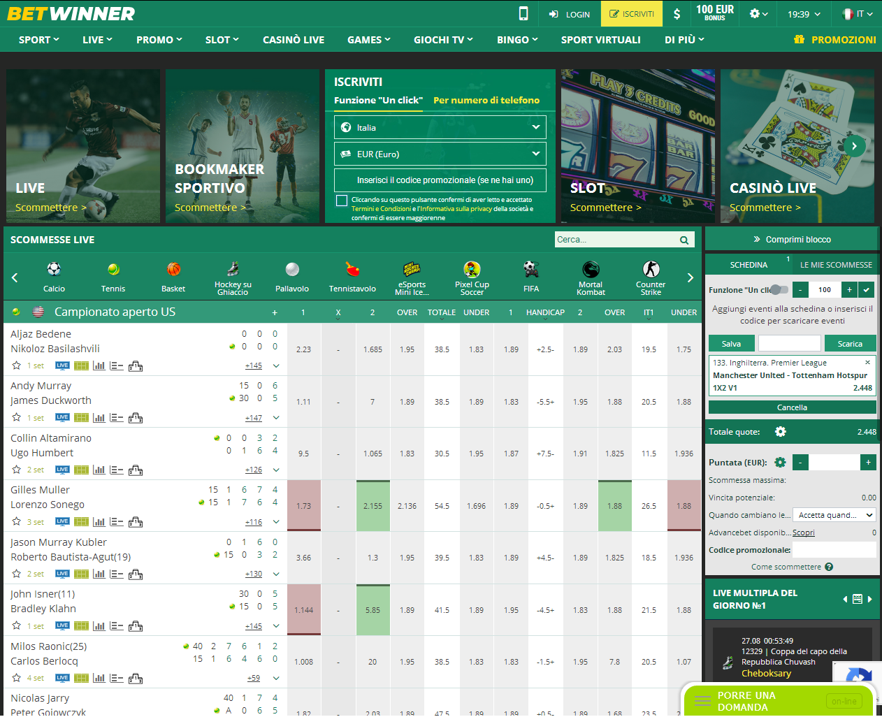 Betwinner Italia
